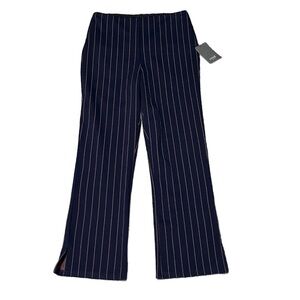 Lysse Navy Blue Striped Cropped Pants Size S